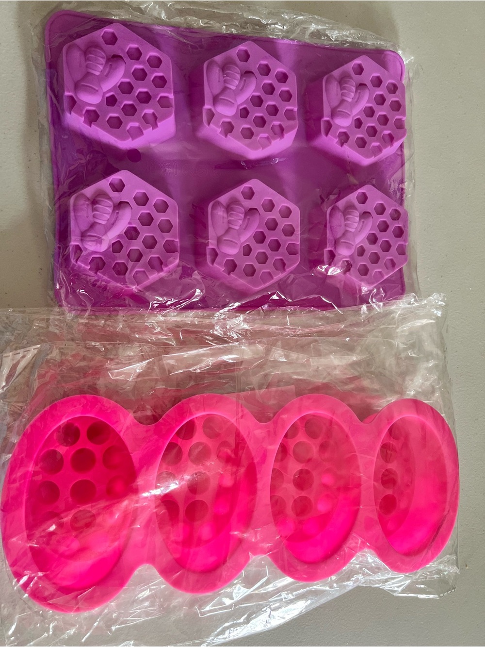 Purple and Hot Pink Silicone Mold Set